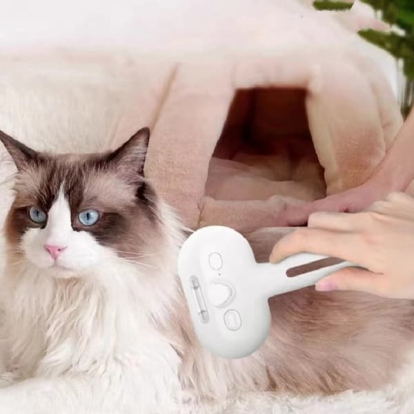 Dampbørste til katte og hunde, pleje børste til kæledyr