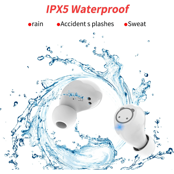 Langattomat kuulokkeet In-ear Bluetooth 5.0 36H Play Time IPX5 Water