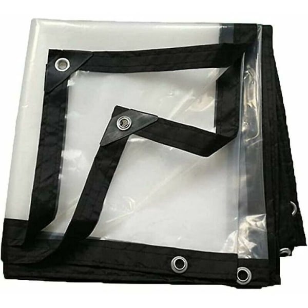 Transparent presenning 2x2 meter, ekstra stærk presenning, transparent presenning til drivhus-XF4-