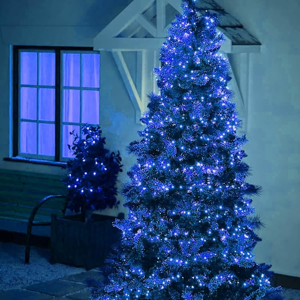 Ljusa 66FT 200 LED-jouluvalot, jouluvalosarjat Liitäntä Sininen Blue 200 LED