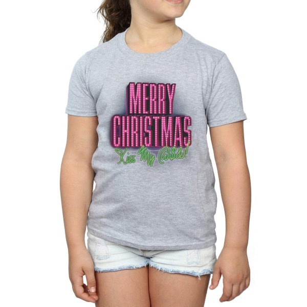 National Lampoon´s Christmas Vacation Girls Kiss My Ass Cotton Sports Grey 7-8 Years