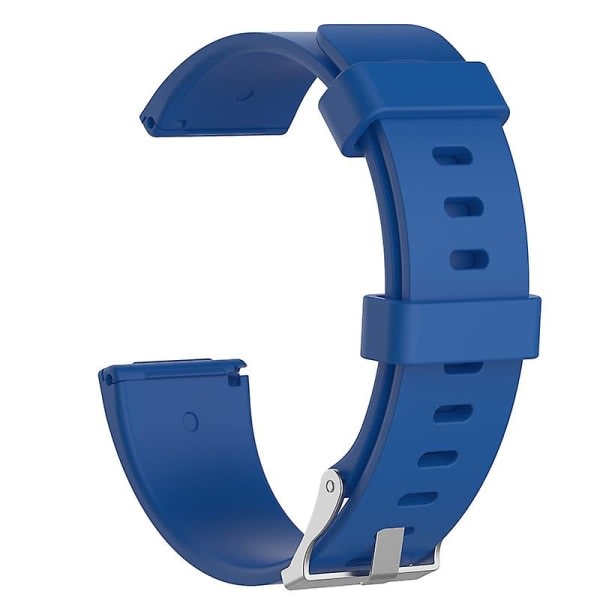 Smart klokkerem i silikon erstatning for Fitbit Versa Lite/versa Dark Blue L