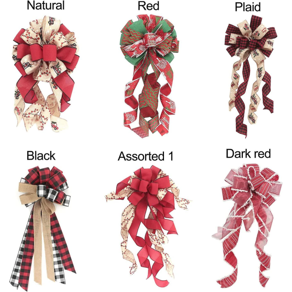 Dekorativ julgrans hängbåge, polyester julgarl