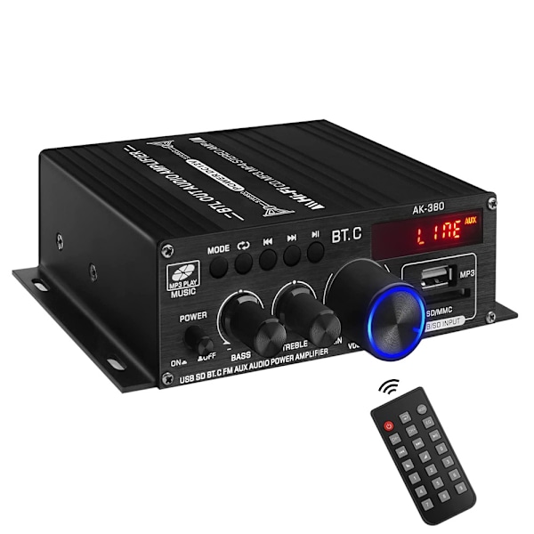 AK380 bil Bluetooth power hjem 12V power lyd- og videoudstyr