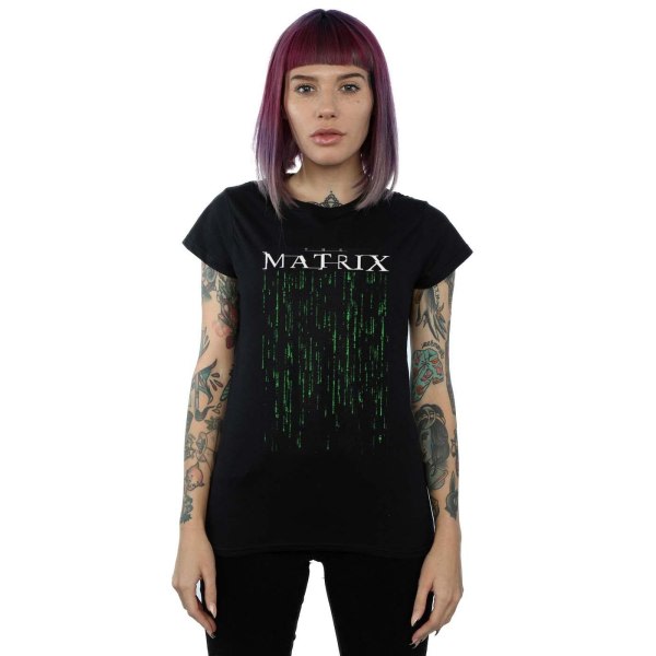 The Matrix Womens/Ladies Green Code Cotton T-Shirt XL Svart XL
