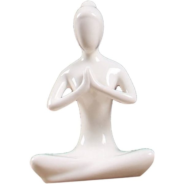 Zen Sculpture Figurine Yoga Thinker Garden Ornament Statue Home C