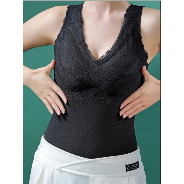 Tjock Slim Sling Thermal Underwear med bröstdyna (3XL)
