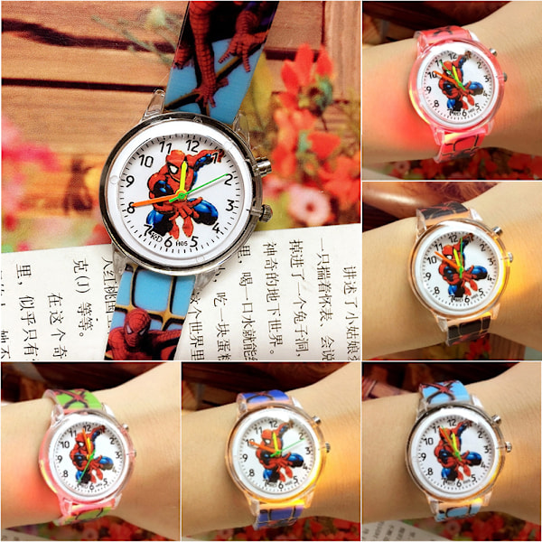 Spider-Man Cartoon Watch Leksaker Barnleksak watch red