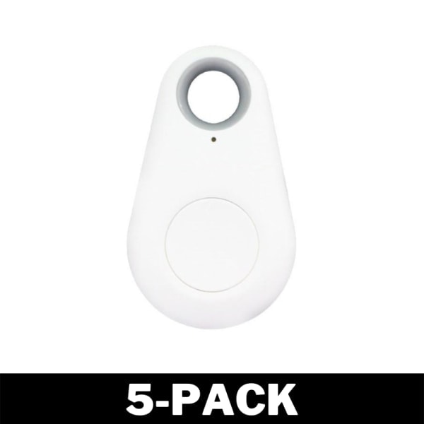 GPS Minitracker for Hund / Katt / Nøkler Hvit 5-pakning 5-Pack