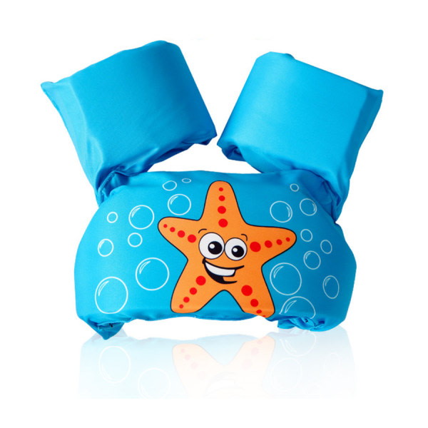 Lasten uimaliivi, lasten käsivarsinauha, kelluva baby uintiharjoitusväline 2-6-vuotiaille pojille/tytöille, 10-25 kg Blue Starfish Crab