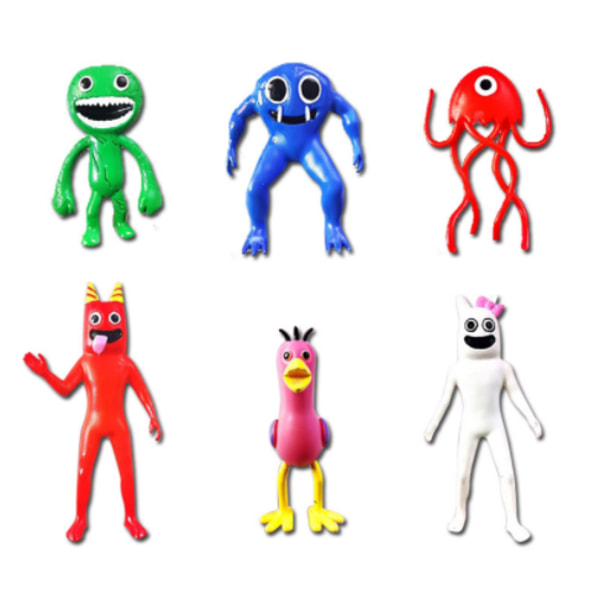 6 st Anime Game Garden of Banban Actionfigurer Söta Leksaker C
