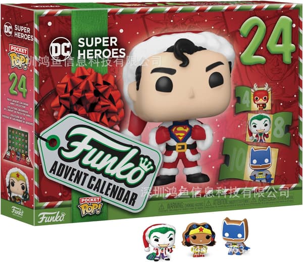 Juleudsalg Adventskalender feriekalender DC superhelt 24 lommer blindboks-FF-
