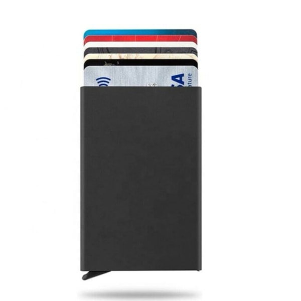 Pop-up kortholdere med RFID-beskyttelse NFC-blokkerende plånbokslåda Deep Grey