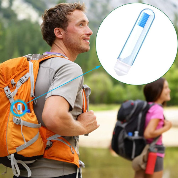 4-pack reisetannbørste, Travel Folding Camping tannbørste