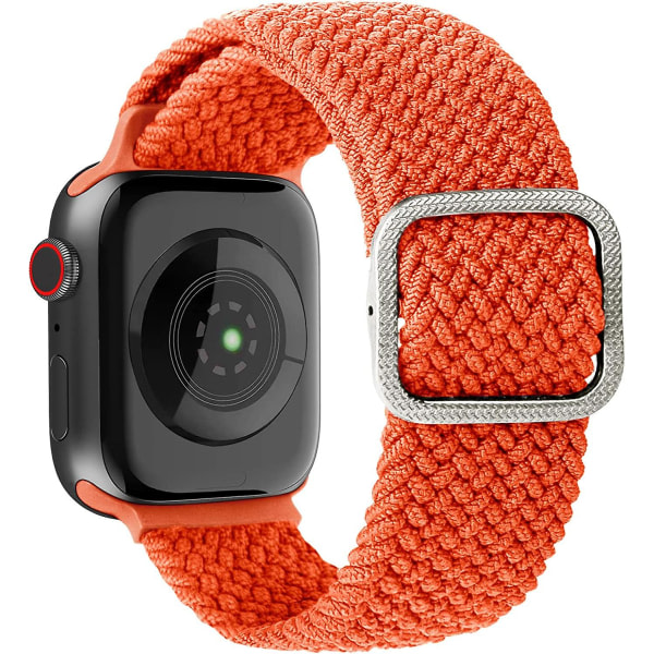 Stretchiga nylon kompatibla med Apple Watch 42 mm 44 mm 45 mm, justerbara elastiska sportband för kvinnor och män för Iwatch Series 7 6 5 4 3 2
