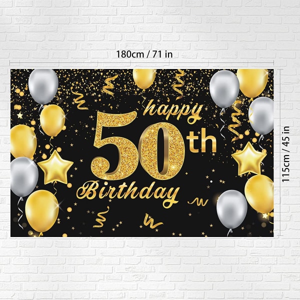 50 vuoden syntymäpäivän koristelu – 50 miehen ja naisen syntymäpäivä