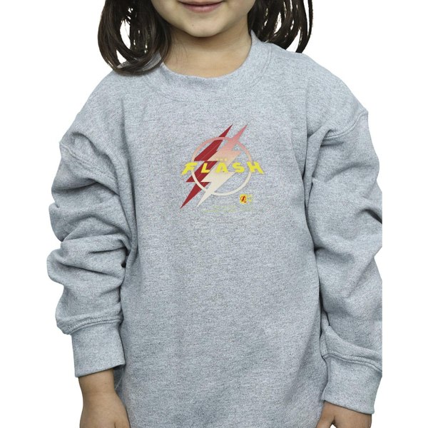 DC Comics Girls The Flash Lightning Logo -huppari 3-4 vuotta S Urheiluharmaa 3-4 vuotta