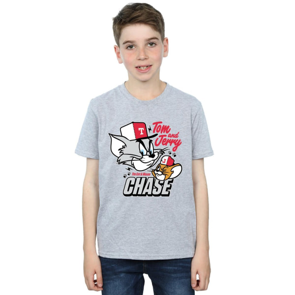 Tom And Jerry Boys Cat & Mouse Chase T-paita 9-11 vuotta Urheiluharmaa 9-11 vuotta