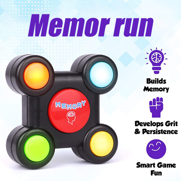 Luminous Memory-spel handhållet elektroniskt leksaksbrädspel Square