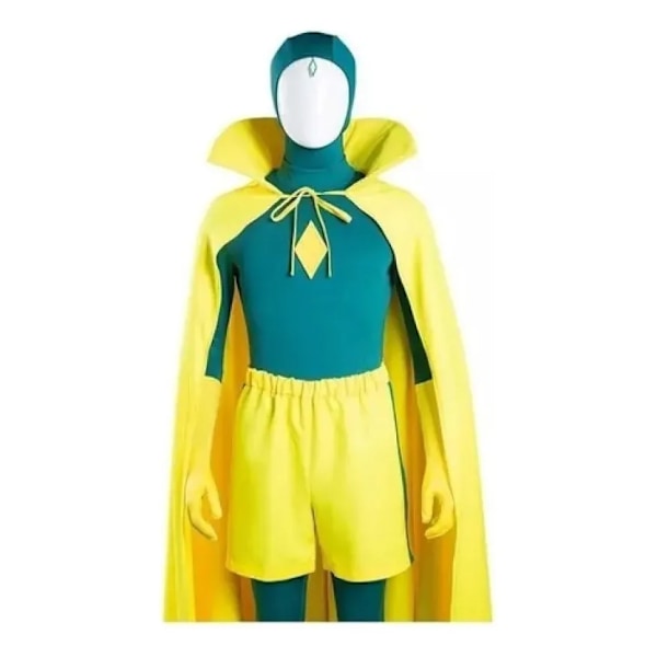 Ny Wanda Vision Halloween Cosplay Fantasy Gul Amarillo 3XL