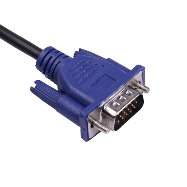 VGA-kabel, 1,5 m Svart