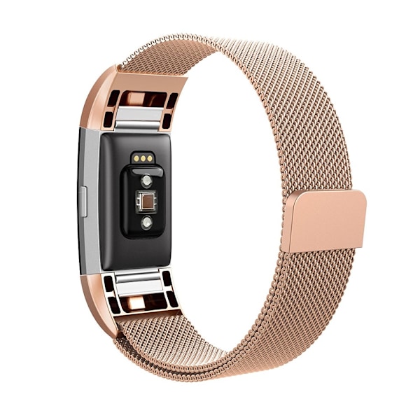 Milanese Loop -ranneke Fitbit Charge 2:lle, ruusukulta