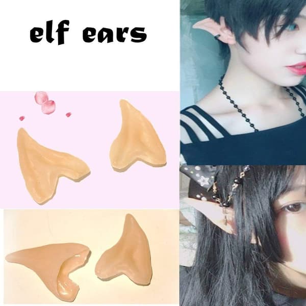 10 par fe-pixie-alf-ører, latex fe-pixie-alf, cosplay-ører-FF-