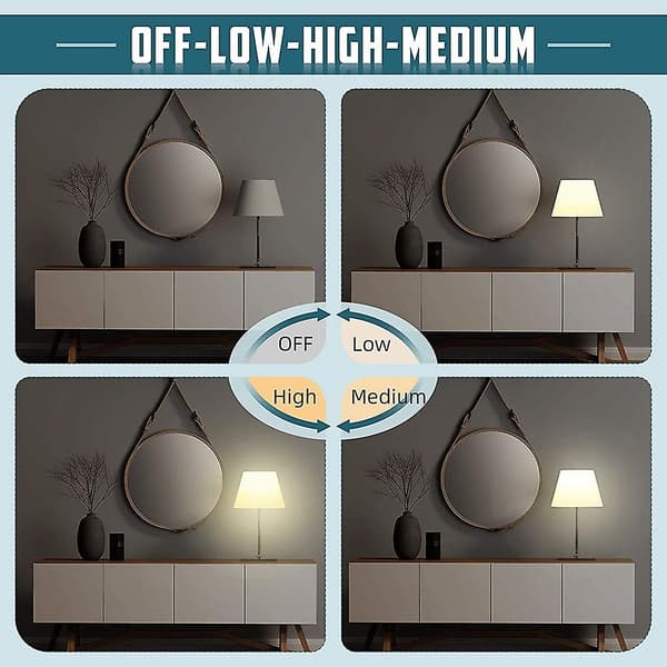 Touch Lamp Switch 2-pack, Touch Lamp Control Module for Dimmable LED Lamps, Lamp Changer K-FF-