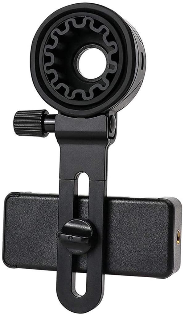 Smartphoneholder Teleskop Clip-On Universalbeslag til Spotlys Sort