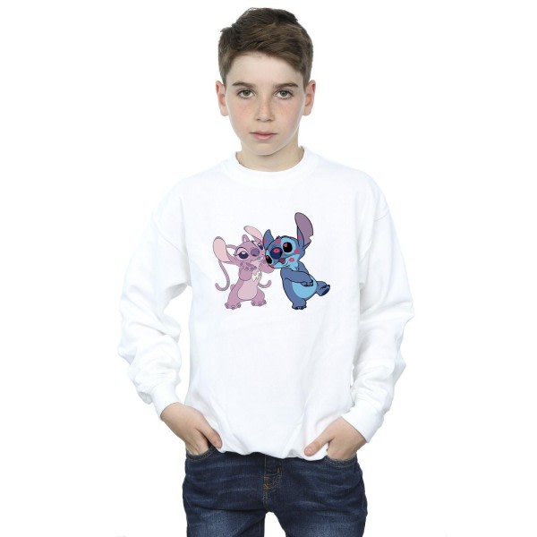 Disney Boys Lilo & Stitch Kisses Sweatshirt 3-4 år Vit 3-4 år