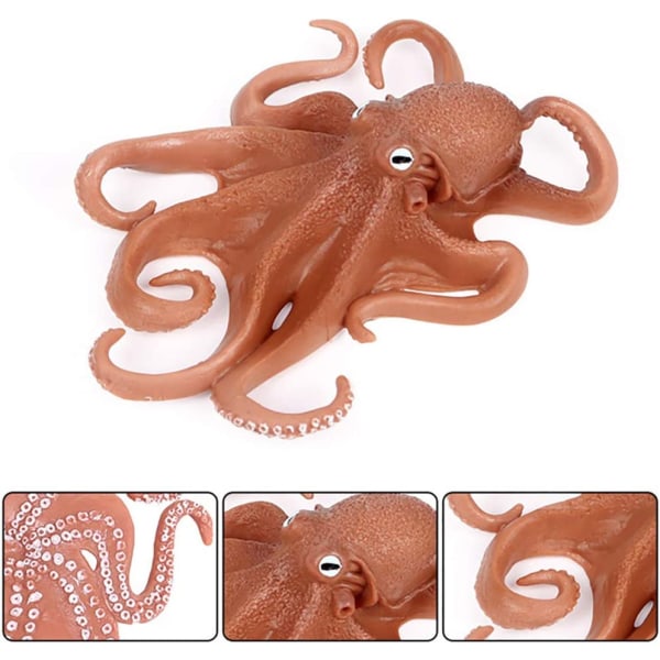 Simulert blekksprutmodell figurleketøy, realistisk sjølivsdyr