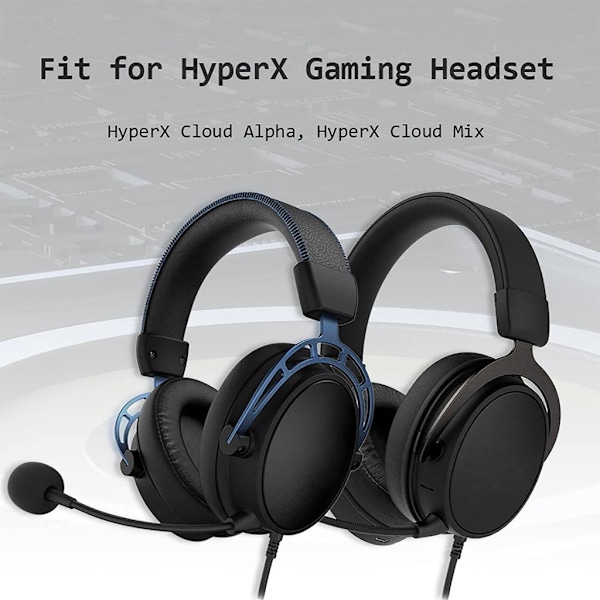 Flettet forlængerkabel til HyperX Cloud Headset-kabel Mute Lydstyrkekontrol A A