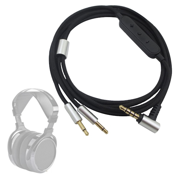 3,5 mm til 2,5 mm lydkabel for HD202 HD212 HIFIMAN HE400i Hodetelefoner Hodetelefoner Bytte av lydadapterkabel 3,5 til 2,5