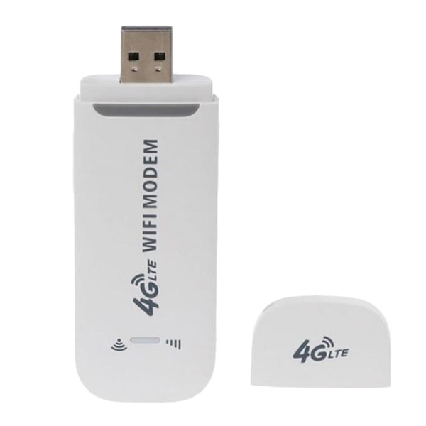 4G LTE Trådlös USB-dongel Mobilt Bredband 150 Mbps Modem Stick white