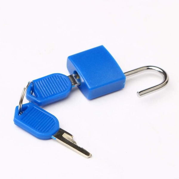 4st bagagelås, 4-färgs minihänglås litet lås med nyckel, använd