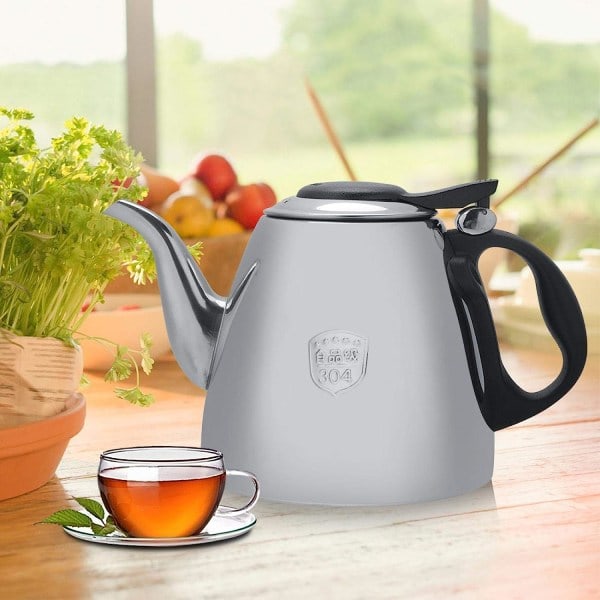 Galaxy Hem Induksjonskomfyr Håndtak Kaffekanne i rustfritt stål (1,5L) 1 stk 1,5l