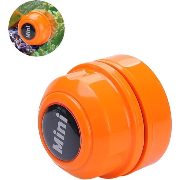 Mini Magnetic Fish Tank Brush-Fish Tank Cleaner-Glass Cleaner orange färg