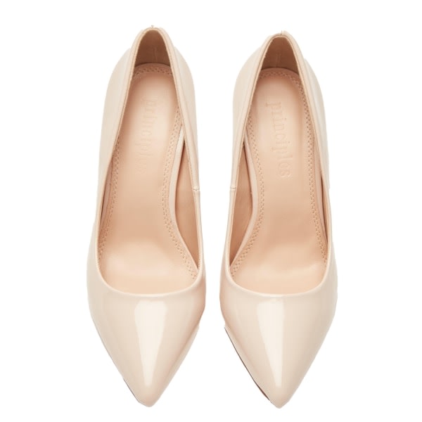 Prinsipper Dame/Dame Cara Pointed Court Shoes 7 UK Blush 7 UK