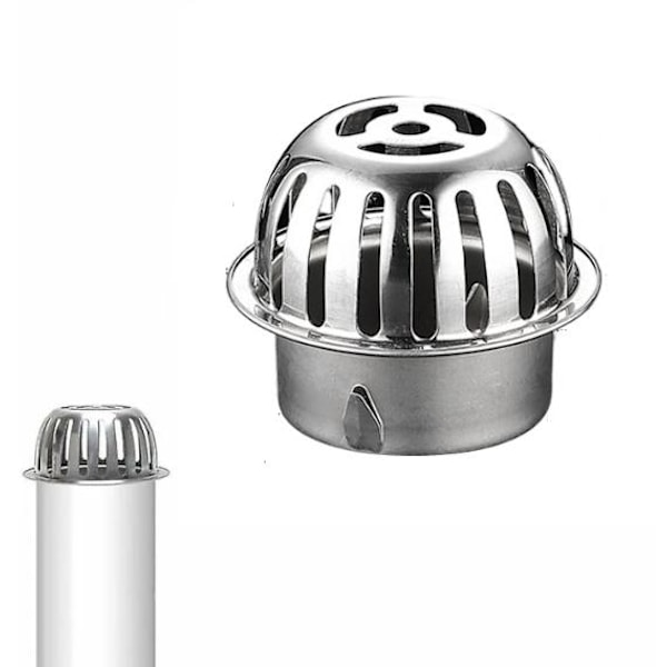 (diameter : 75mm) 304 Rostfritt Stål Rännskydd - Stuprörsskydd - Lövfilter För Takrör, Löv, Mossa