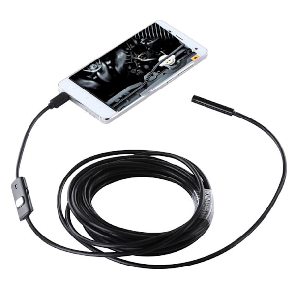 Vanntett Inspeksjonskamera 5m Micro-USB for PC & Android - Svart