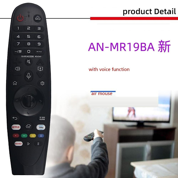 Fjernbetjening udskiftning remote til LG AN-MR18BA MR650 an-mr19ba netflix