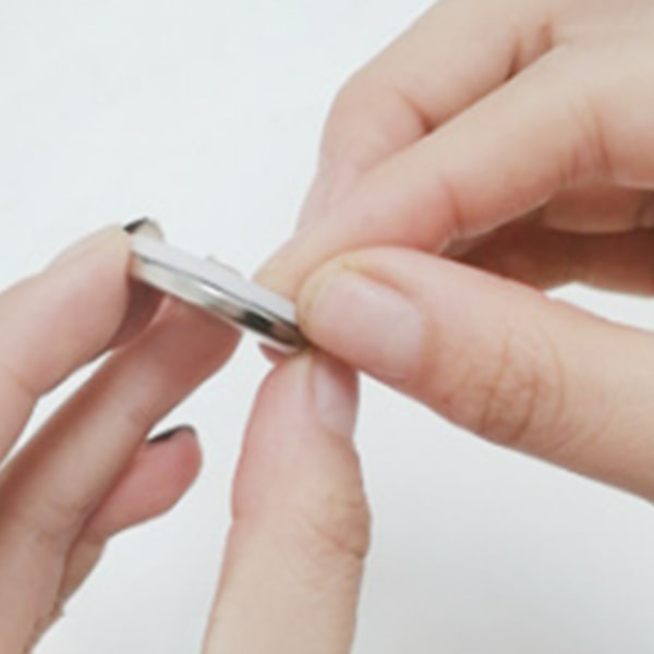 INF 10-pakning superstarke neodymmagneter med selvklebende bakside Sølv Silver 15 x 3mm