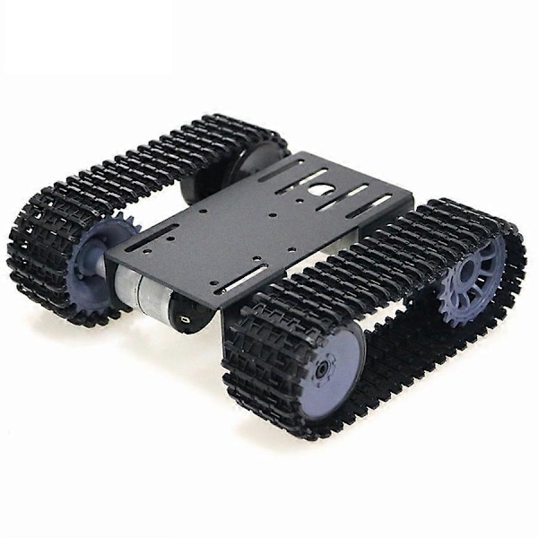 Älykäs Tankki Bil Alusta Telaketju Robottialusta Kahdella DC 12V Moottorilla DIY:tä varten T101-P/TP101