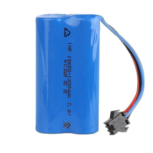 7,4V 1200mAh litiumbatteri ersättningsbatteri för fjärrkontrollbil (FMY)