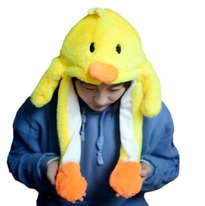 Blød varm kaninhue med LED-lys, hoppende hue - Perfe-FF- Luminous Pikachu Hat