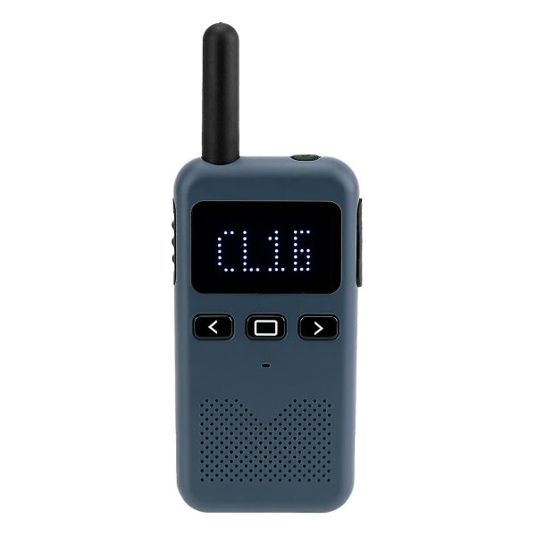 Profesjonell walkie talkie, lang rekkevidde walkie talkie, Pmr, LED-skjerm, toveis radio for butikker, klesbutikker, apotek (1 pakke, marineblå)