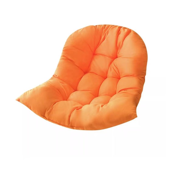 Indendørs hængende æggestol hængekøje stol sæde tyk pude hynde puder, 120x80cm orange