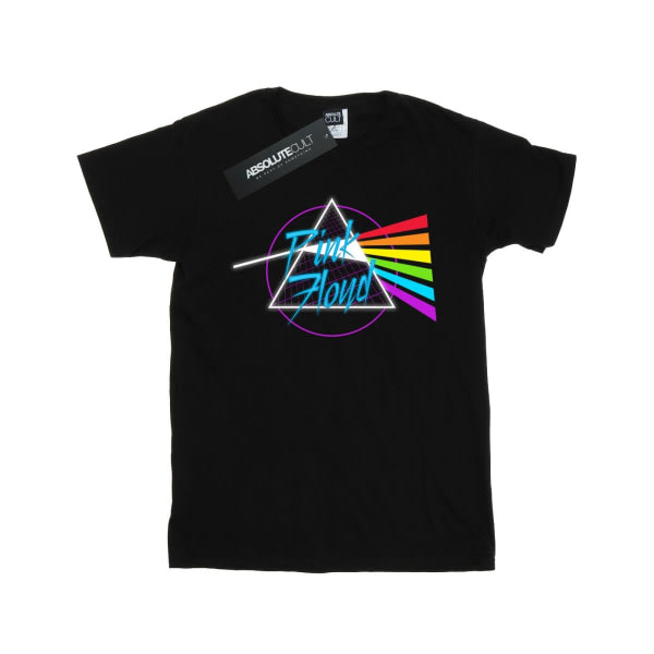 Pink Floyd Boys Neon Darkside T-shirt 5-6 år sort Sort 5-6 år