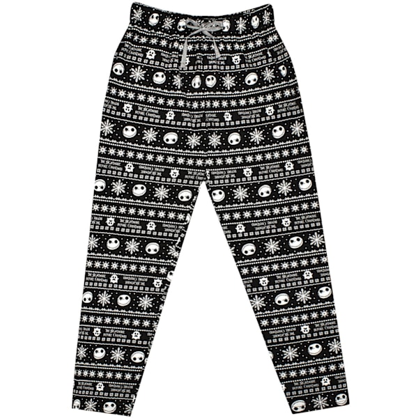 Nightmare Before Christmas Herr Jack Skellington Pyjamasbukser til Mænd Sort/Hvid M Black/White