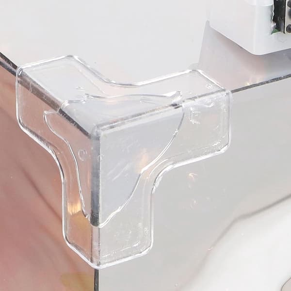 DIY Tulip Natlampe USB LED Bordlampe 20 Lyserøde Blomster Glas Spejl Design